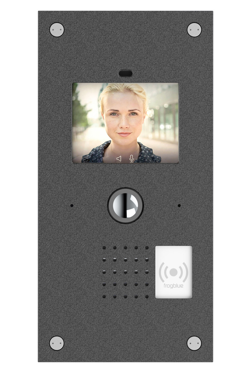 frogTerminal S2 door station with touch display, camera, speaker and RFID reader