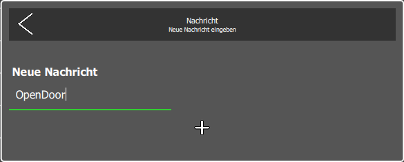 New Message OpenDoor in the frogLink
