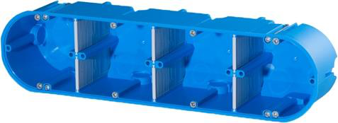 Hollow wall box, solid, 4-unit, type HW40
