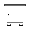 Button furniture lock icon