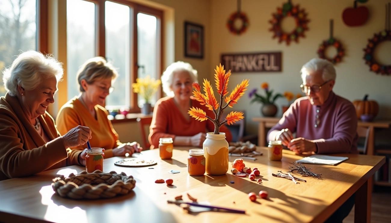 18 Quick & Easy Thanksgiving Crafts Perfect for Senior Groups