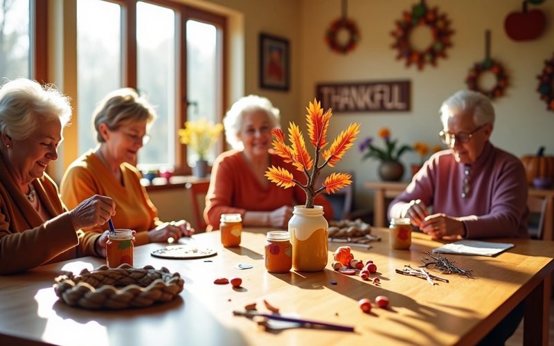 18 Quick & Easy Thanksgiving Crafts Perfect for Senior Groups