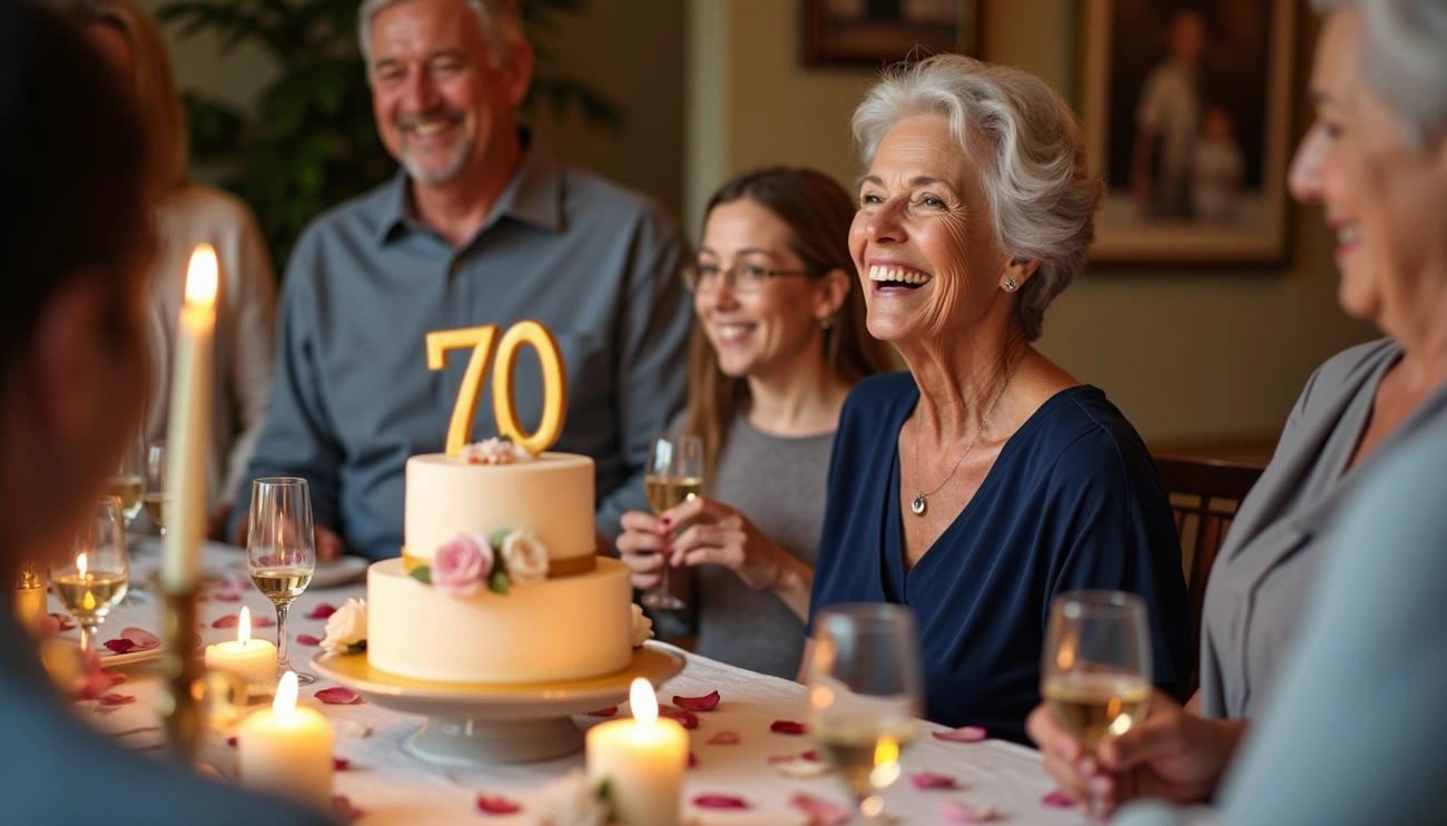 17 Heartfelt 70th Birthday Messages That Show You Care