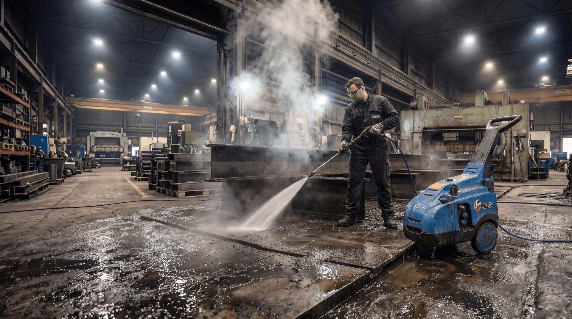 Hidrolimpiadoras y maquinaria de limpieza para industria pesada y mantenimiento