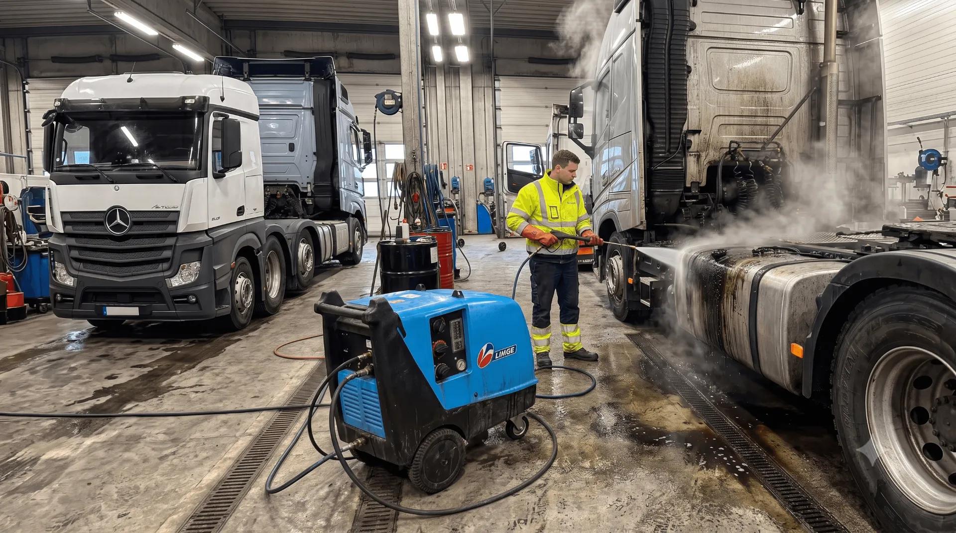 Hidrolimpiadoras y maquinaria de limpieza para sector del transporte