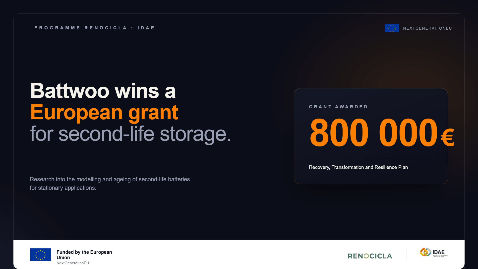 Battwoo wins a european grant