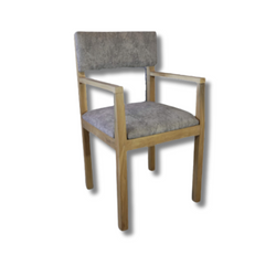 White Oak Furnished Chair with arms