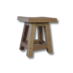 Short Stool | Sandblasted Stone Pine