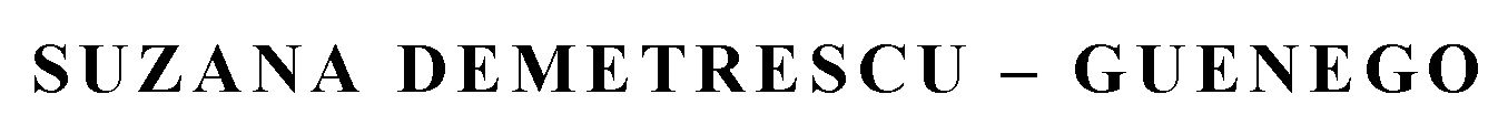 SUZANA DEMETRESCU–GUENEGO