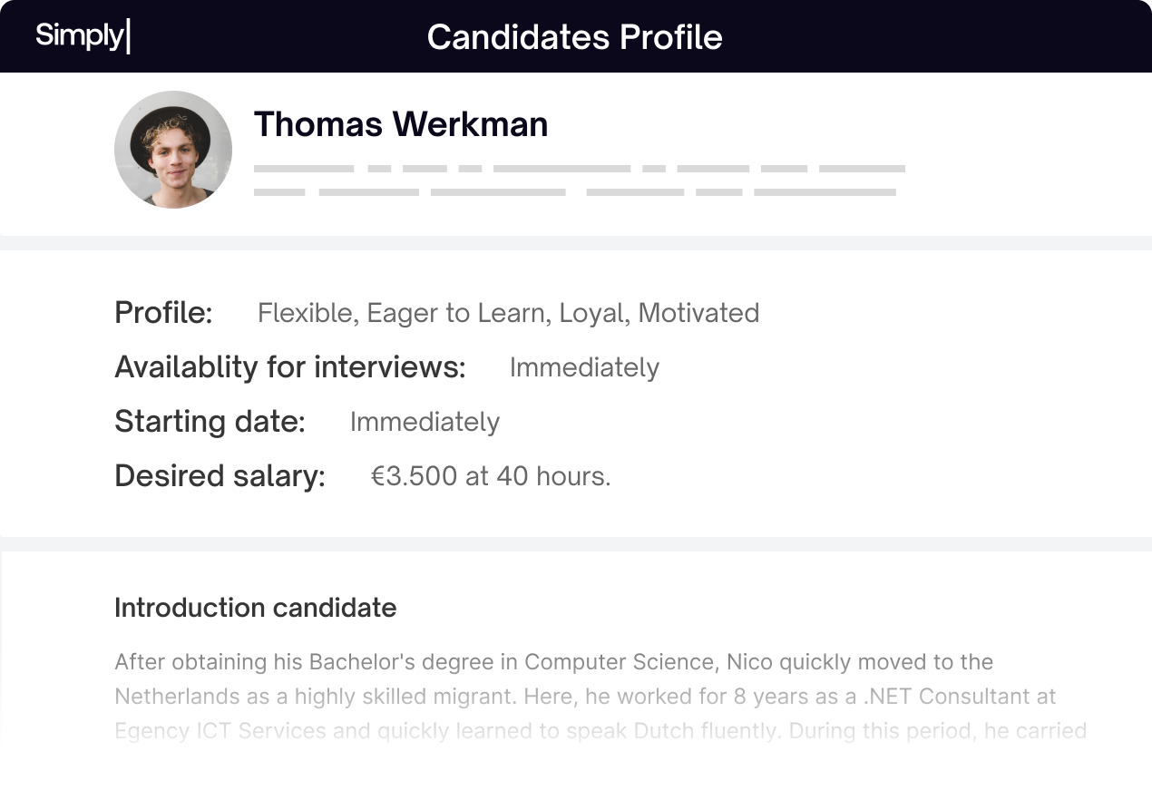 Candidate Profile