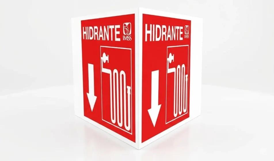 Señalamiento doble vista tipo bandera