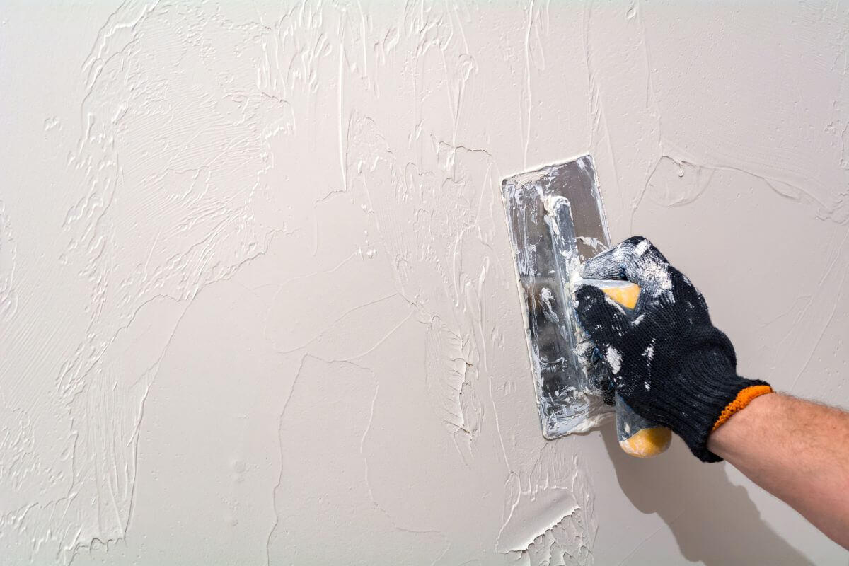 estuco en pared