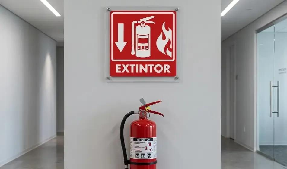 Señal de extintor