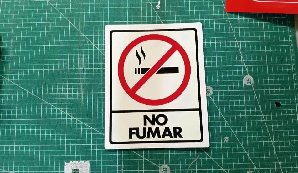 Señal de «No fumar»