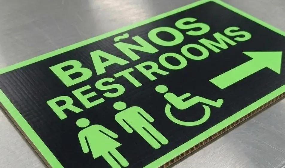 Señalamientos en coroplast