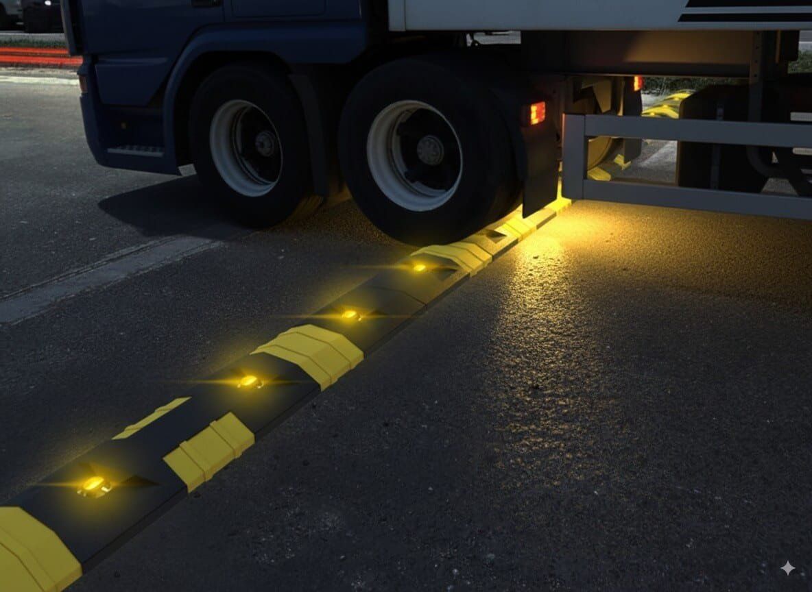 5 Ventajas de los reductores de velocidad con luz LED