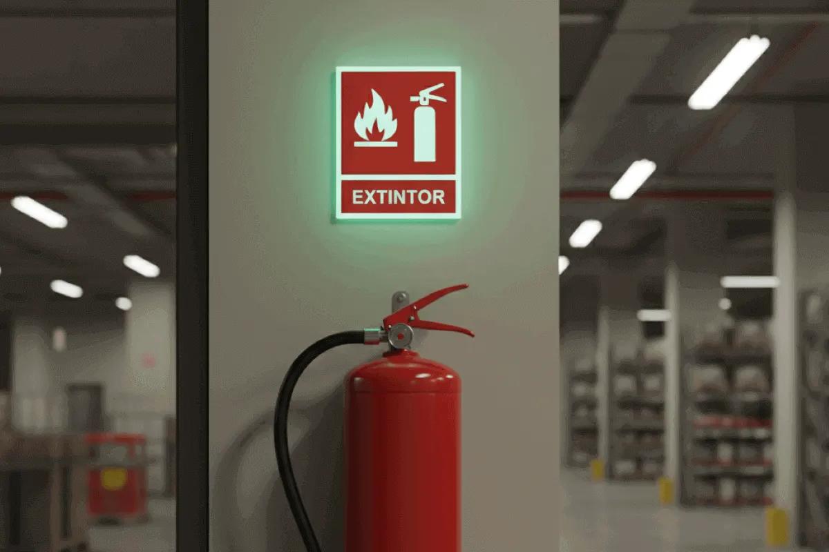 Señal de extintor