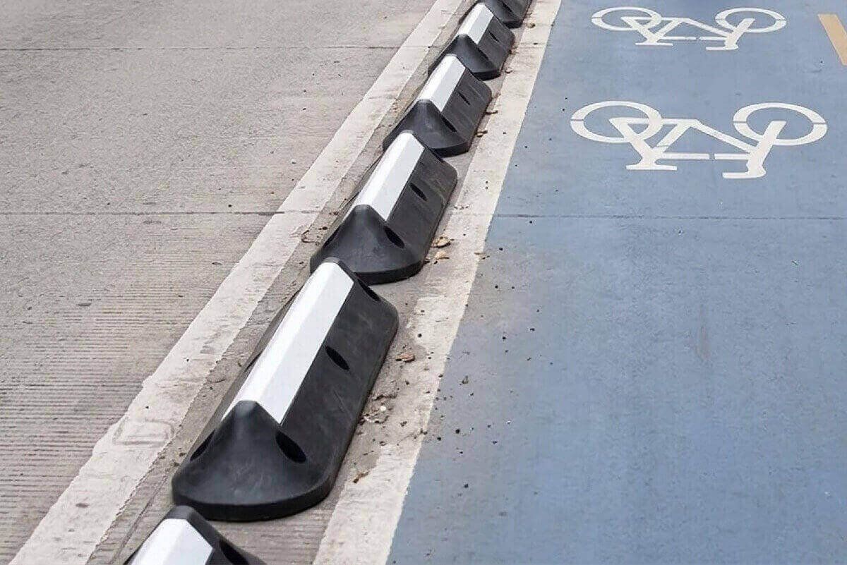 delineador de carril para bicicletas
