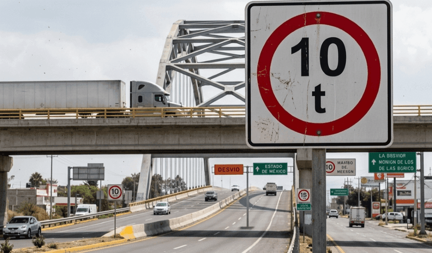 Señal de peso máximo permitido: Criterios de instalación