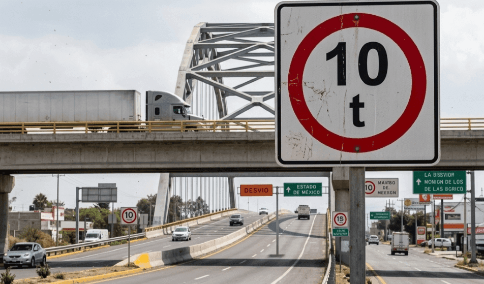 Señal de peso máximo permitido: Criterios de instalación