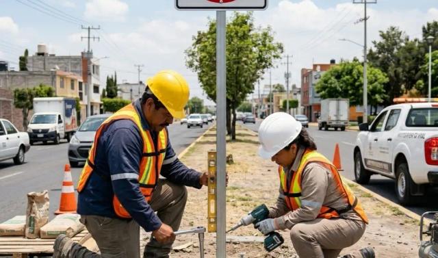 ¿Cómo instalar señales viales según el tipo de terreno?