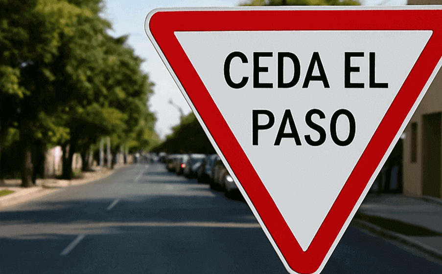 señal de ceda el paso