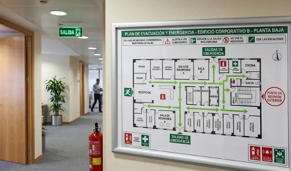 Mapa de evacuación