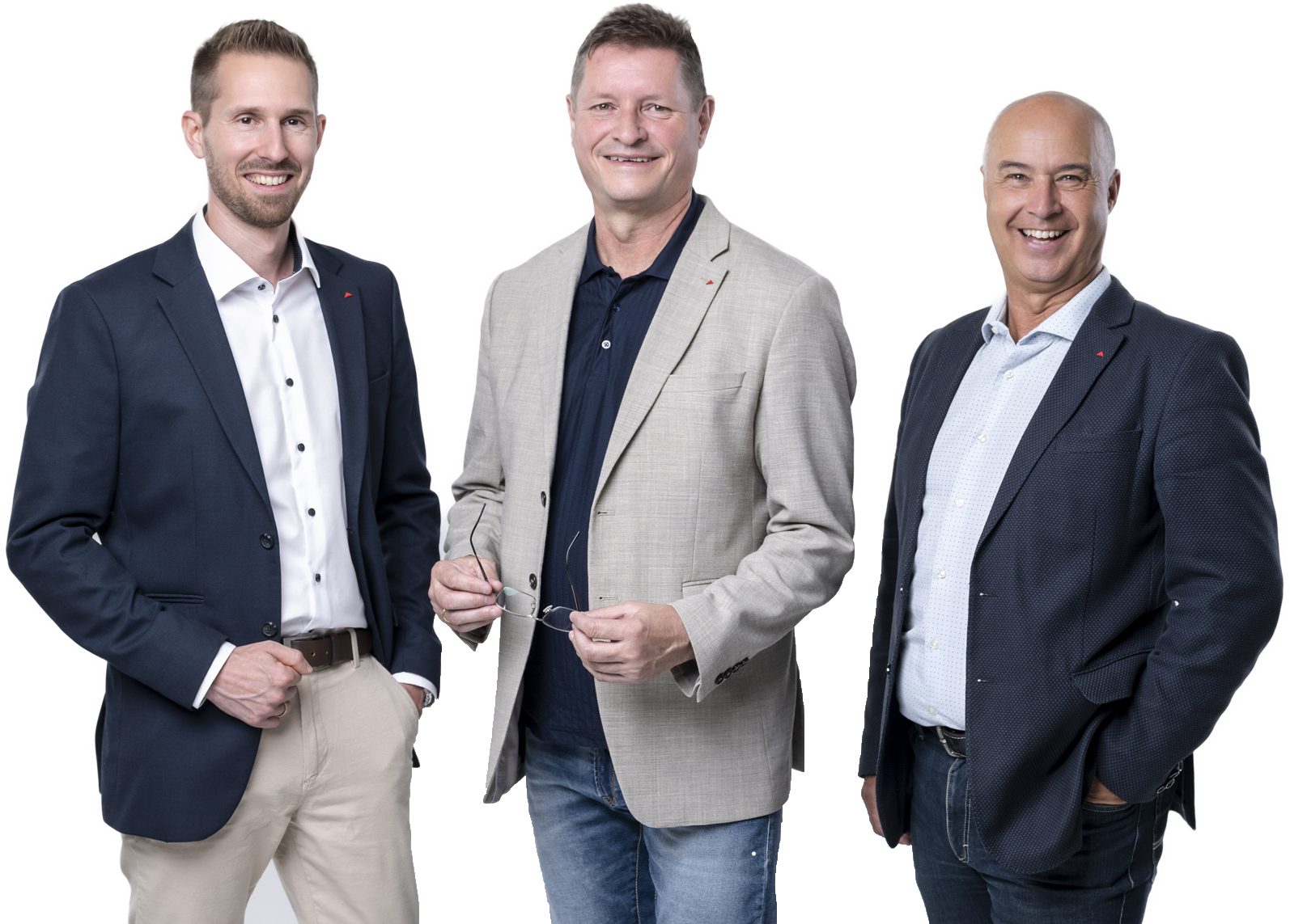 Das ascendo Management Team: Manuel Kathofer, Christian Eller und Ewald Jarz