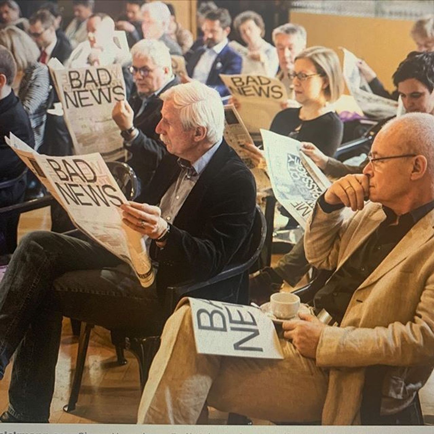 Bad News Newspaper by Fons Hickmann