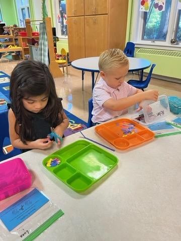 Day School Students doing a craft