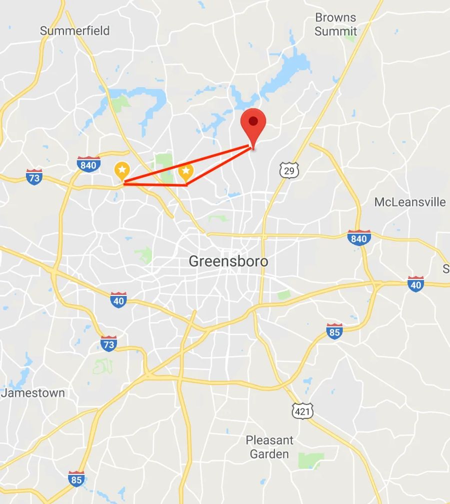 greensboro map