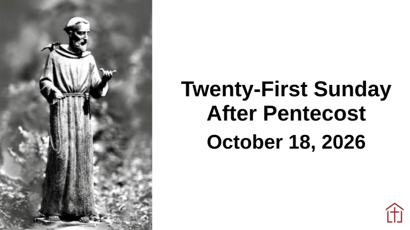 2026 The Twenty-First Sunday After Pentecost Sermon Sunday Graphic
