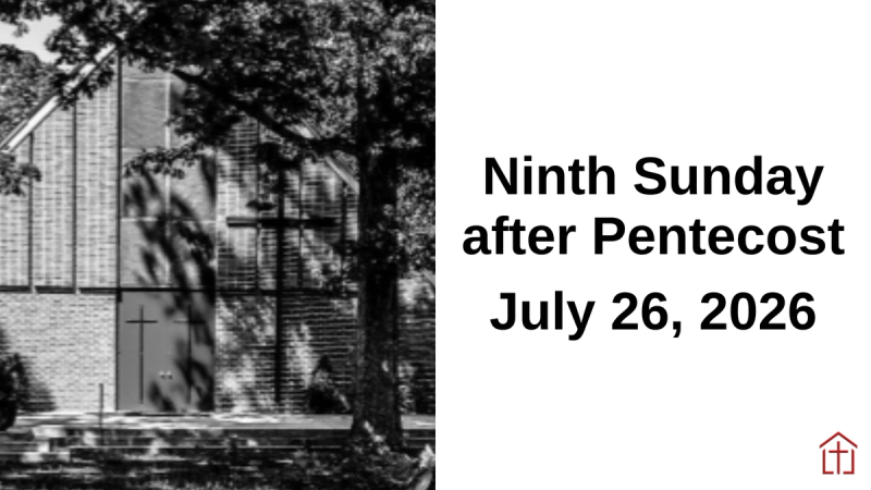 2026 Ninth Sunday After Pentecost Sermon Sunday Graphic