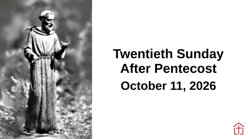2026 The Twentieth Sunday After Pentecost Sermon Sunday Graphic
