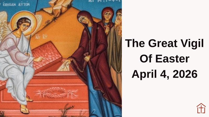 2026 Great Vigil Sermon Graphic