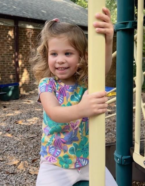 Day School Student on playground