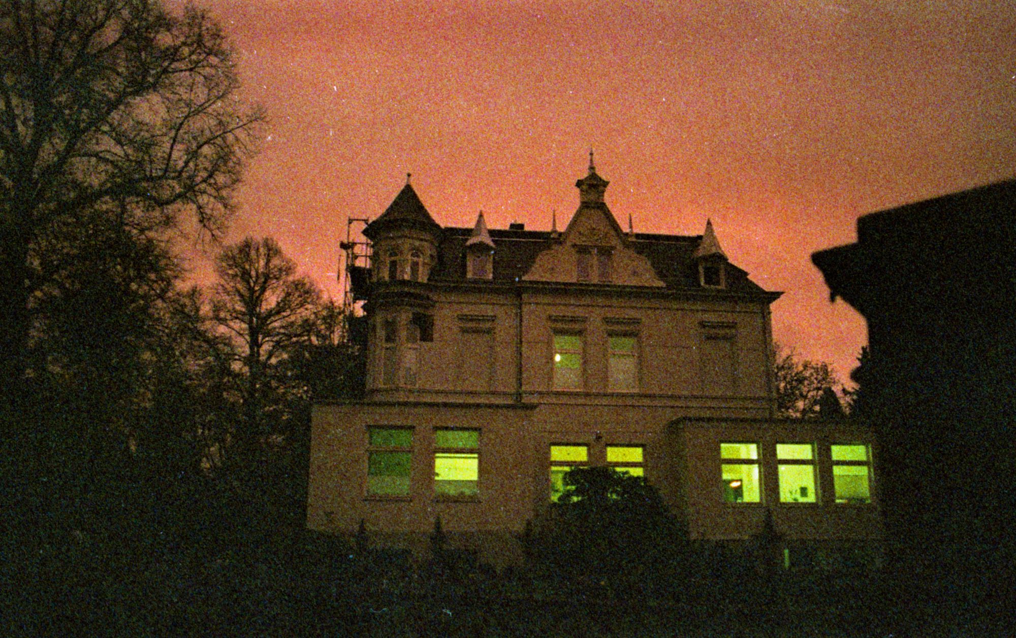 Surreal view of a house.