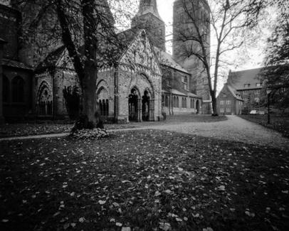 Lübeck - Dom | Harman TiTAN Pinhole Camera F206 Lübeck Dom areaway.