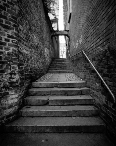Lübeck | Harman TiTAN Pinhole Camera F206 Stairs.