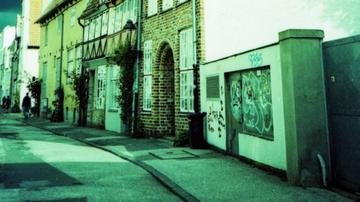 Lübeck | Cross processed slide film Street view in Lübeck.
