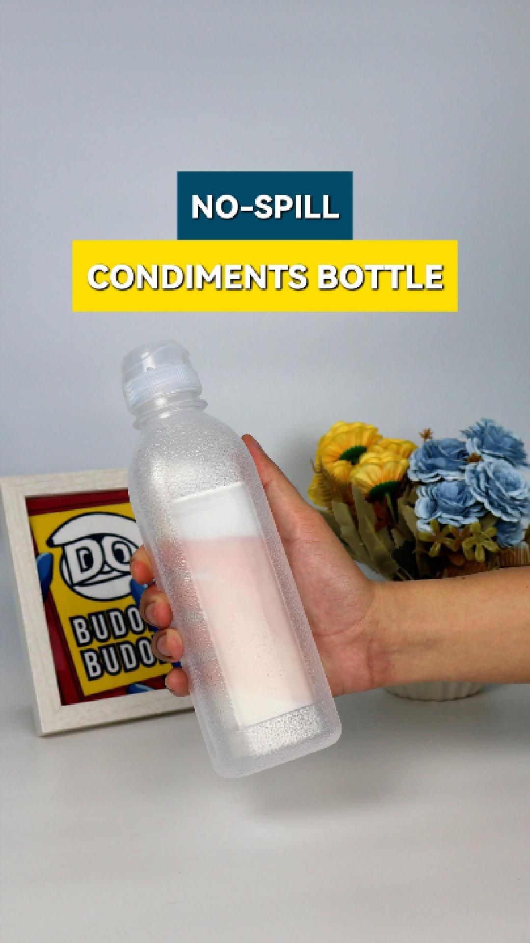 No-Spill Condiments Bottle