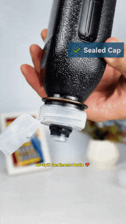 No-Spill Condiments Bottle