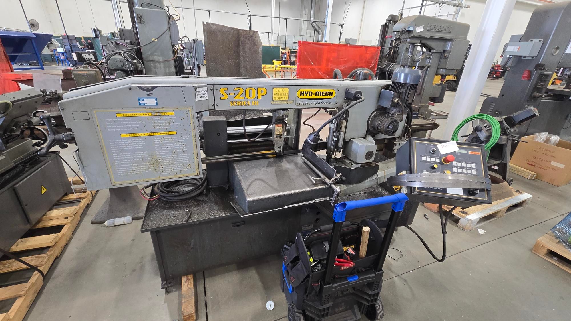 Hyd-Mech S-20P Series III Horizontal Bandsaw for sale