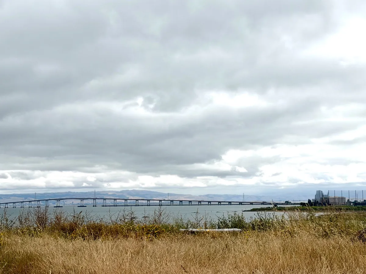View of the San Mateo Bridge