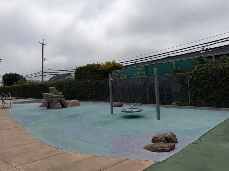 Full extent of toddler play area