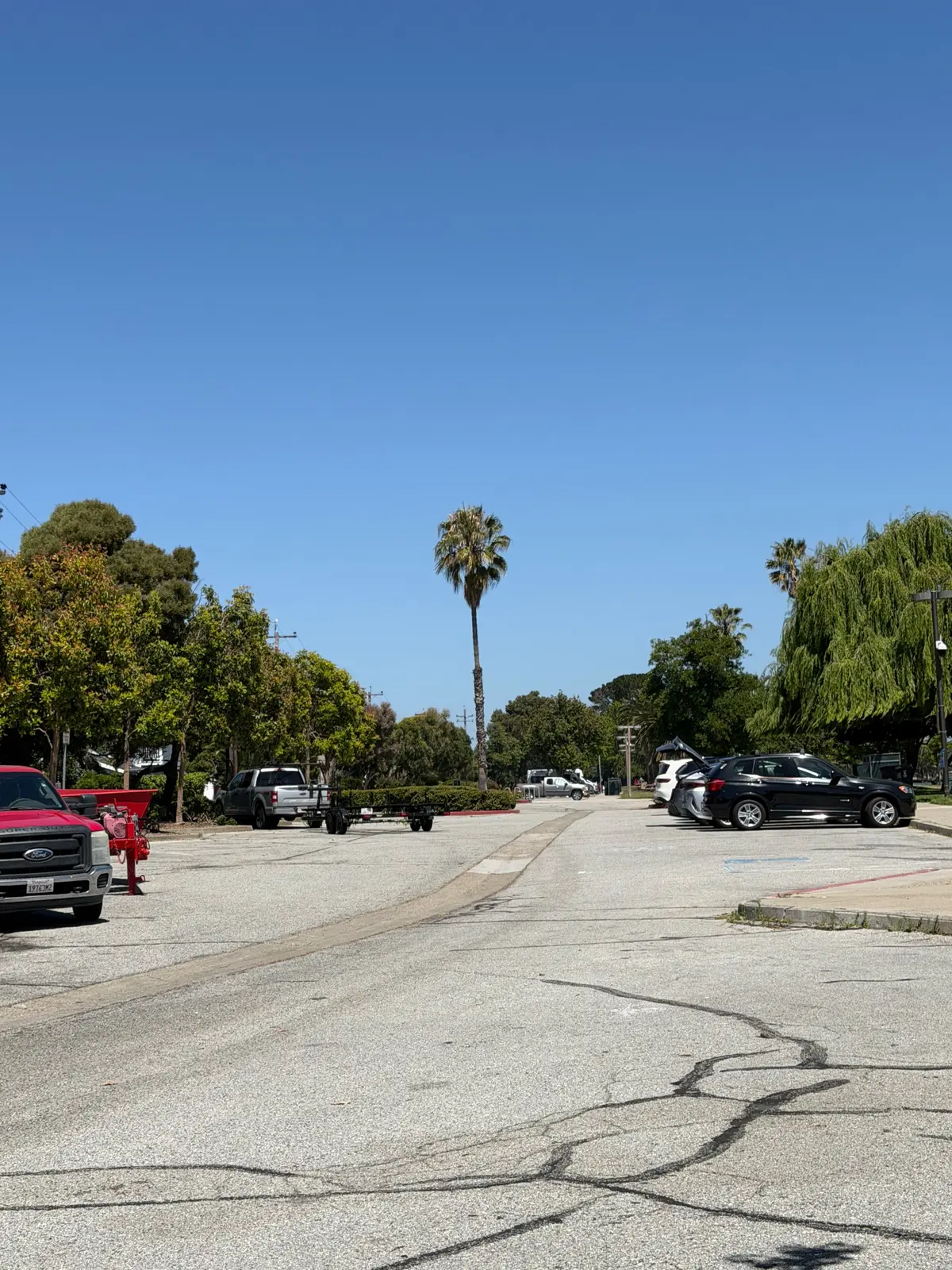 Large parking lot 