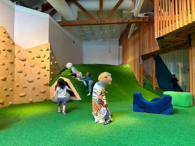 The enclosed Indoor playground