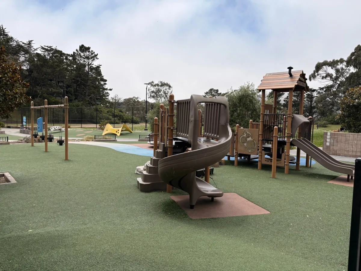 Entrance view of the playground
