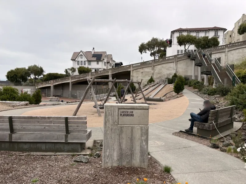Entrance to the playground
