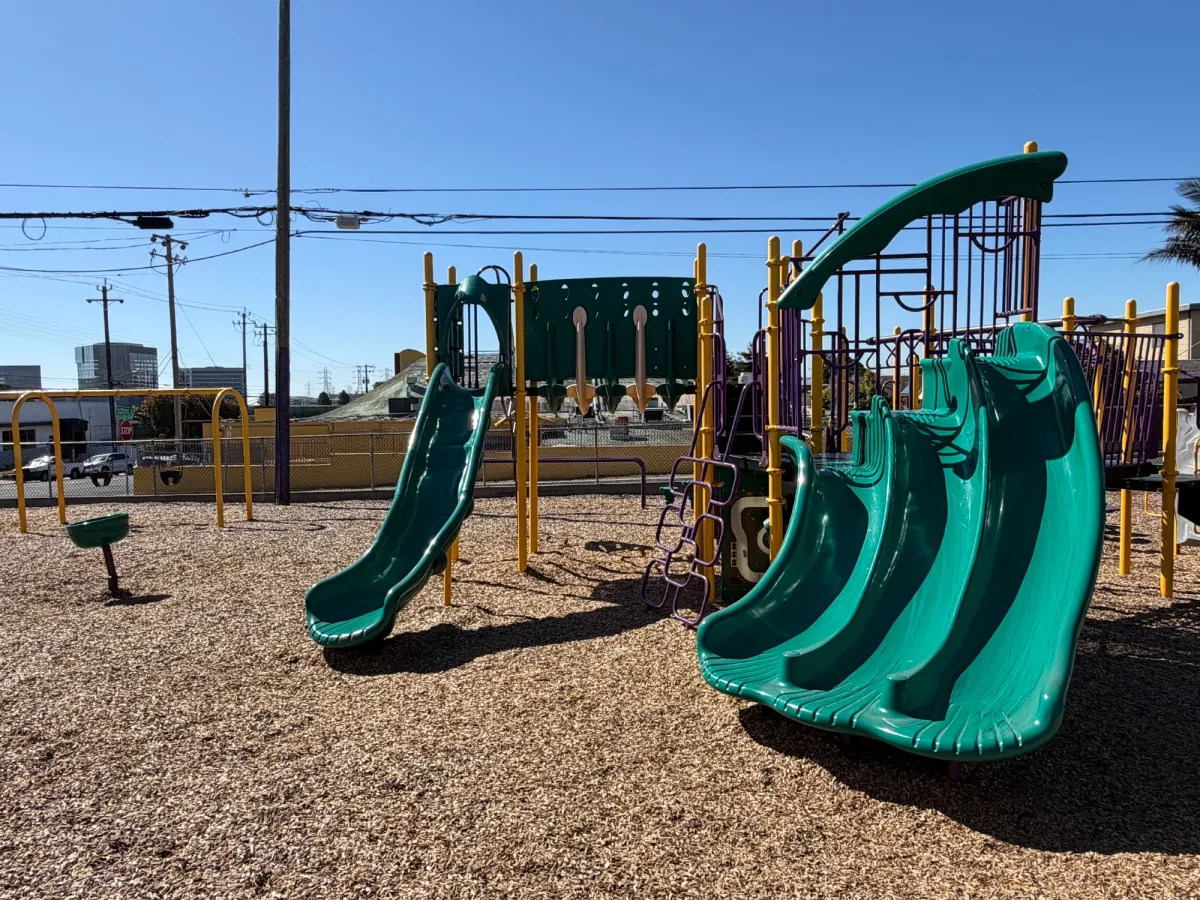 Variety of slides available, and can go down together with friends!